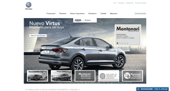 Desktop Screenshot of montanarivw.com.ar